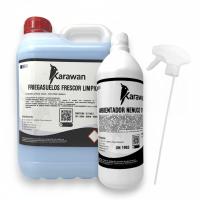 Fregasuelos Frescor Limpio TR Y Limpiacristales Perfumado Karawan | Pack Dúo Limpieza Hogar | Suelos Y Cristales Brillantes - details 1