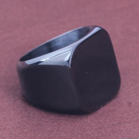 Anillo De Sello Grande En Forma Cuadrada Personalizable En Plata/Oro/Negro/Azul Para Hombres Anillo De Titánico Acero Joyería Clásica Para Fiesta - details 22