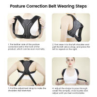 Corrector De Postura Cuello Espalda Ajustable Soporte De Correa Alivio Del Dolor Negro Tallas XS a XL Corset De Hombro Para Hombres Y Mujeres - details 6