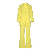 BAMBOOBOY Sastre Elegante Conjunto De Blazer Y Pantalones De Manga Larga Para Mujer Primavera Otoño Clásico OL Street Outfit - details 8