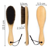 Cepillo De Pelo De Caballo Con Mango De Madera Para Limpieza Y Polvo De Zapatos Cepillo Suave Para Ropa Y Lavandería Anti-estático Herramienta De Cuidado De Ropa - details 6