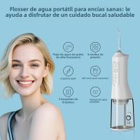 Irrigador Oral Portátil Con Carga USB 300ML Tanque De Agua Cuatro Modos Impermeable Limpieza Oral Pulso Recargable - details 5