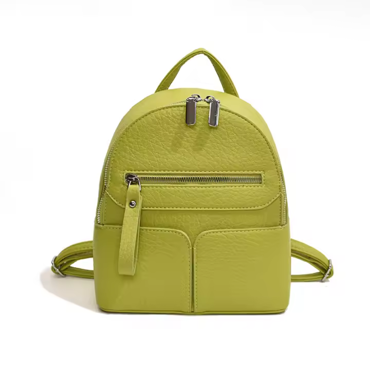 Mochila urbana sencilla de PU a juego para uso diario, mochila para mujer - 1