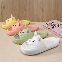Zapatillas De Verano Para Niñas Ligeras Antideslizantes Con Pies Abiertos En Forma De Conejo Adorable 3D Cartoon Cierre De Inyección Material De Suela EVA Talla Verdadera Para Edad 7-12Años - details 2