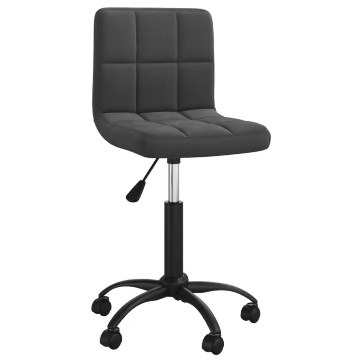 Silla de Oficina giratoria de terciopelo Negro - 1