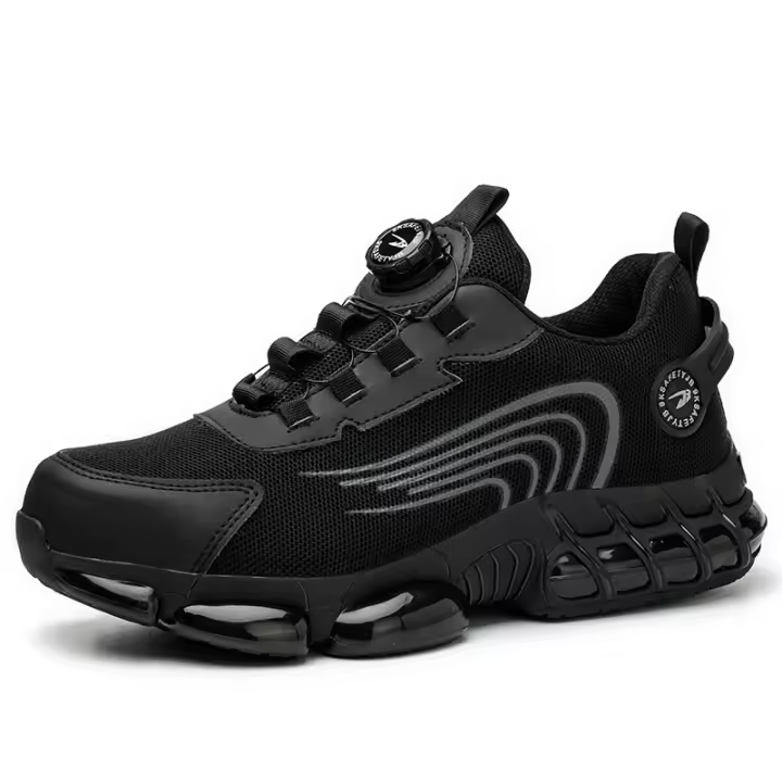 Zapatos De Seguridad Para Hombres Y Mujeres Talla Grande Con Hebilla Rotatoria Suela Ligera Y Protección Metálica Para El Pie - 1
