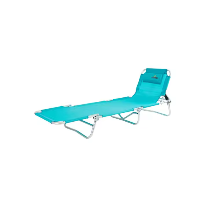 Tumbona FÓSFORO 1012 (Turquesa) - Tumbona de Playa plegable y reclinable. 4 Posiciones - CREVICOSTA QUALITY MARK MARCAS DE CALIDAD - 1