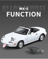 Coche De Carreras De Metal MAZDA MX-5 1:24 Con Sonido Y Luz Simulación De Coche Deportivo Aleación De Juguete Coleccionable Para Niños - details 7