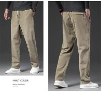 Pantalones Casuales De Corduroy Para Hombre Corte Recto Moda Negocios Verano Otoño Ajuste Regular Ropa Maleza - details 6