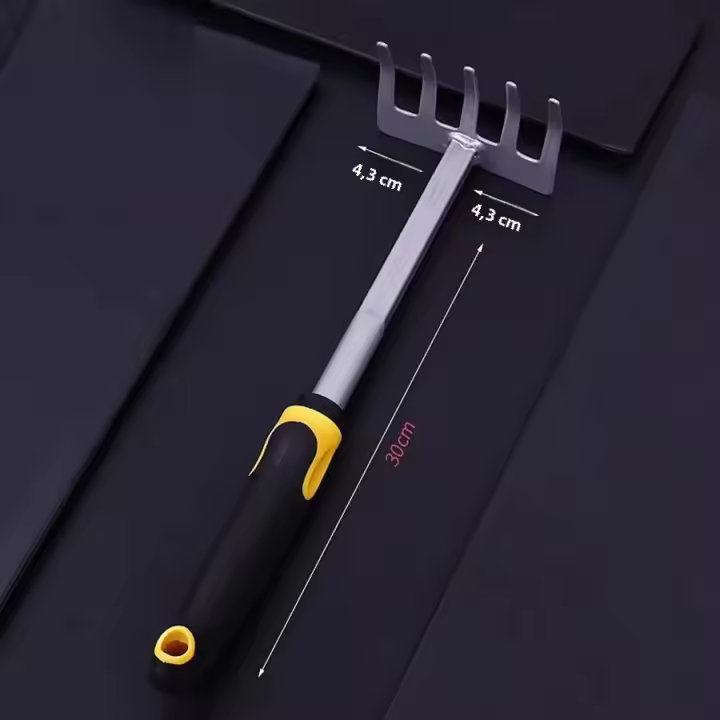 Herramienta De Jardinería Dual Propósito Shovel Y Hoz 4 Piezas Para Plantar Árboles Rascar Y Plantar Pequeño En Macetas - 1