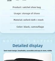 Bolsa De Deporte Para Zapatillas Impermeable Y Transpirable Para Hombres Y Mujeres Bolsa De Almacenamiento Para Zapatos De Fútbol Viajes Al Aire Libre - details 5