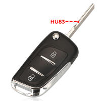 Estuche Plegable Para Llave De Coche Jingyuqin CE0523 CE0536 Compatible Con Citroen C5 C4 Hatch Coupe VTR C6 C8 C2 Berlingo Xsara Picasso Material ABS + Metal - details 1