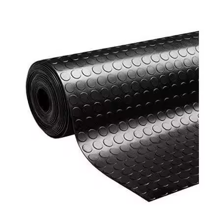 Suelo de Goma Antideslizante | Pavimento de Caucho para Interiores y Exteriores | Alfombra Negra Antideslizante Moto | Esterilla Caucho | Suelo de Goma PVC Negro - 1