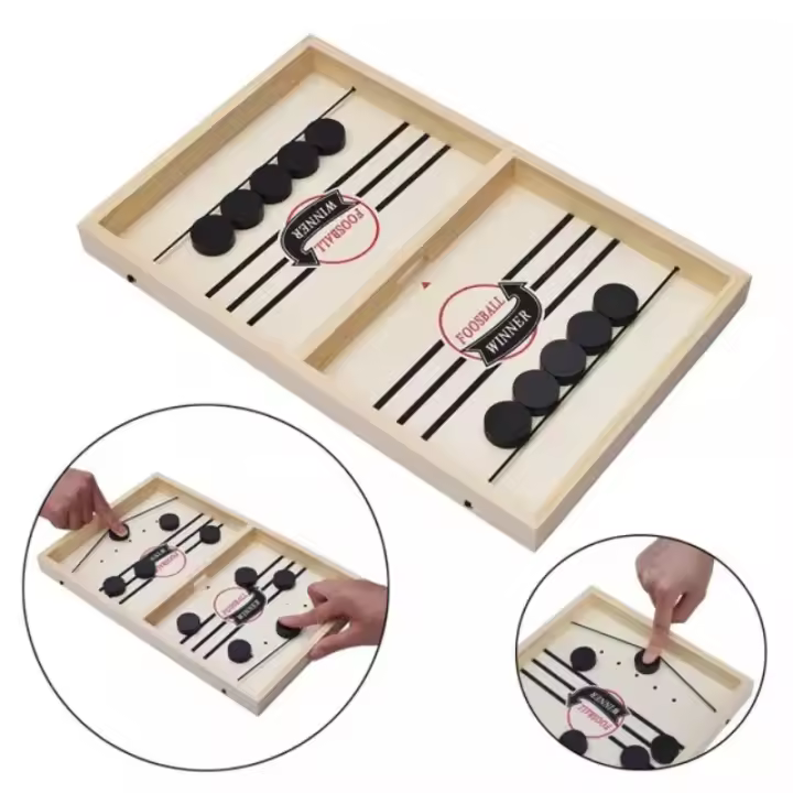 Juego De Billar De Madera Para Dos Jugadores Juego Interactivo Familiar Y Educativo Set De Catapultas Competitivas Para Niños Y Adultos - 1