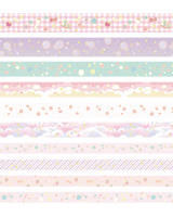 10pcs/set Cinta Adhesiva De Artesanía Kawaii Rosa Y Dorada Para Decoración De Paredes Cinta De Arroz Washi DIY Scrapbooking Etiquetas Estilo Japonés De Estación - details 8