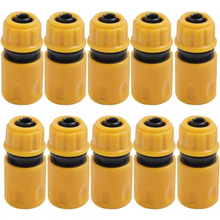 Boquilla para manguera de jardín, 10 Uds., conector para manguera de jardín, conectores de plástico para riego rápido de jardín, conector de riego, Embo - 1