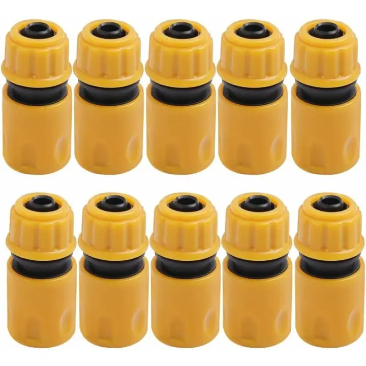 Boquilla para manguera de jardín, 10 Uds., conector para manguera de jardín, conectores de plástico para riego rápido de jardín, conector de riego, Embo - 1