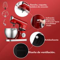 Robot de cocina Amasadora y batidora Homelux 3 en 1, 8.5 litros y 2300w. Funciones, Movimiento Planetario, Diseño Elegante, Bol de Acero de 8.5 L y Accesorios para Batir y Amasar - details 0