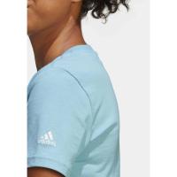 Camiseta Adidas para mujer W Lin T Azul Celeste - ADIDAS Essentials Sportswear camiseta estampada para chica - details 0