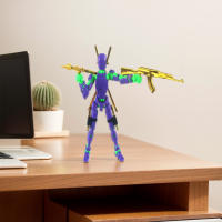 Figura De Acción 13 Titan Multi-articulada Robot Transformable Con Perro Juguete Educativo Para Niños Regalo Ideal - details 6