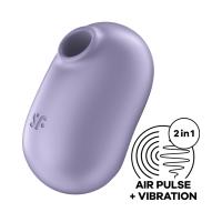 SATISFYER SUCCIONADOR MODELO PRO TO GO 2 ESTIMULADOR Y VIBRADOR DOBLE COLOR VIOLETA JUGUETES SEXUALES - details 1