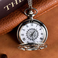 Reloj De Bolsillo Con Cuarzo Y Numeración Árabe Colgante Vintage Plateado Creativo Para Regalo De Cumpleaños Cadena Incluida - details 3