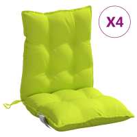 vidaXL Cojines para silla con respaldo bajo 4 uds tela Oxford Color Gris,  Crema,  Beige y mas Cojín Decorativo de Asiento Cojines de muebles de salon - details 5
