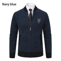 Cardigan De Punto Vintage Para Hombre Abotonado Casual De Otoño E Invierno Chaqueta De Suéter Con Cuello En V Y Mangas Completas - details 7