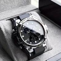 Reloj De Pulsera Digital De Lujo Para Negocios Con Calendario Para Hombres Reloj Analógico-Digital De Moda Y Casual Sin Resistencia Al Agua - details 1