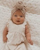 Gorro De Bebé Crochet Tejido Solido Para Niños Y Niñas Nuevos Recién Nacidos 3M-5T Bufanda De Cabeza Para Niños Y Niñas - details 6