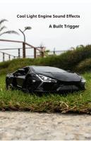 Coche Deportivo Miniatura Lambor Revuelto 1:24 Con Sonido Luz Y Puertas Abiertas Juguetes De Metal Para Adultos Regalo De Cumpleaños - details 5