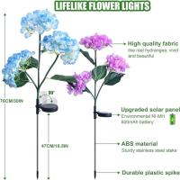Lámpara Solar LED De Flores De Alquimia 3Cabezas Para Jardín Patio Decoración De Casa Solarium Con Luz De Rosas Y Euforbia Para Vegetales - details 5