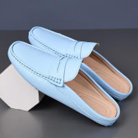 Zapatos Casuales De Verano Para Hombre YRZL Mocasines De Cuero Hechos a Mano Moda Driving Pantuflas De Conducción Slip on Loafers Para Exteriores - details 2
