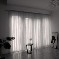 Cortinas De Moda Para Ventana Sencillas Y Modernas En Color Solido De Alta Calidad Decoración Festiva Para Bodas Y Hogar - details 6