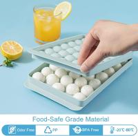 Bandeja de cubitos de hielo Sphere 1in X 99 piezas círculo hielo frío cóctel Whisky té café (3 unidades de bandejas de hielo azul y cubo de hielo y Tong de hielo) - details 0