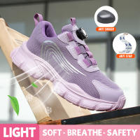 Zapatos De Seguridad Para Hombres Y Mujeres Talla Grande Con Hebilla Rotatoria Suela Ligera Y Protección Metálica Para El Pie - details 14