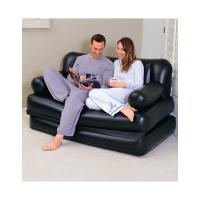 Sofá cama hinchable negro multi posición de una plaza o dos plazas 191x97x64cm o 188x152x64cm - details 3