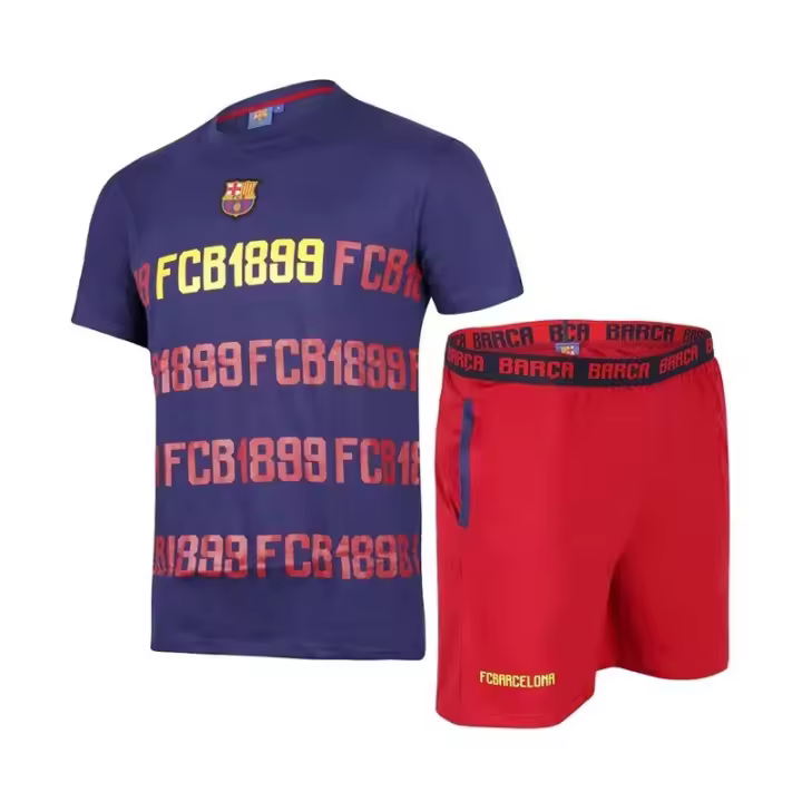 Pijama Fútbol Club Barcelona niño talla 4 manga corta verano producto oficial composición algodón BC0257304 - 1