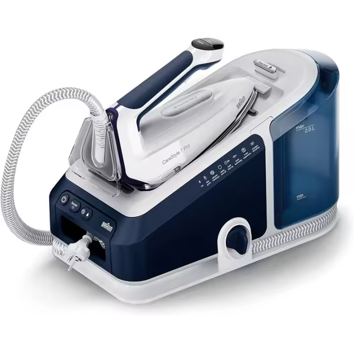 Braun CareStyle 7 Pro IS7282BL estación plancha al vapor 2700 W 2 L Suela de aluminio Azul, Blanco - 1