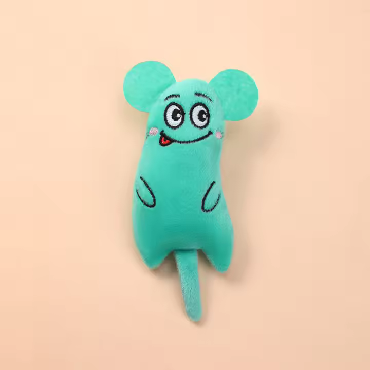 Juguetes Interactivos Para Perros Y Gatos Con Dibujos Animados Resistentes Al Masticar Materiales De Peluche Para Limpieza De Dientes - 1