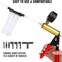 Kit De Bomba De Vacío Para Sanguinario Manual 2 En 1 Herramienta De Prueba De Fluidos Automotrices Con Gáuge Y Adaptadores Para Coche Y Camión - details 3