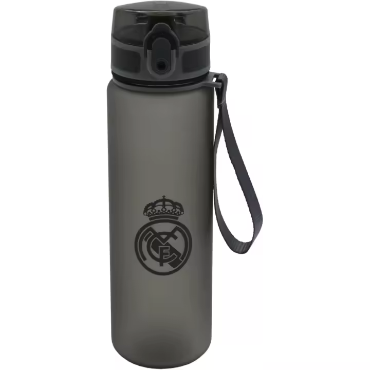 CyP Brands- Real Madrid, Botella, Botella de Agua, Botella Deportiva, Bidón, Cantimplora, Color Negro, Producto Oficial - 1