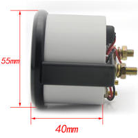Gauge De Agua Y Aceite Negro 52MM Para Coche Con Soporte De Pod Holder Medidor De Nivel De Combustible Y Presión De Aceite - details 9