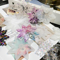 Molde De Silicona Para Resina Epoxy Cristal Forma De Copo De Nieve Adornos Para Arbol De Navidad Pendiente Molde Para Hacer Joyas - details 8