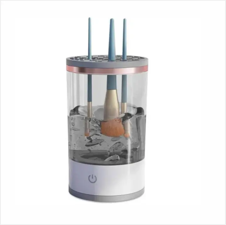 Limpiador Electrónico Iónico SAPT para Brochas de Maquillaje  Limpieza Profunda y Rápida  Para Todos los Tamaños  Sistema Rotatorio Automático  Portátil y Ergonómico  Fácil de Usar  Elimina Residuos y Bacterias  Herramienta Ideal para el Hogar ? - 1