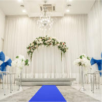 Carpetilla De Boda De Color Azul Real 1M/1.2M Para Exterior Decoración De Corredor No Tejida Para Ceremonia De Boda Fiesta Navidad - details 15
