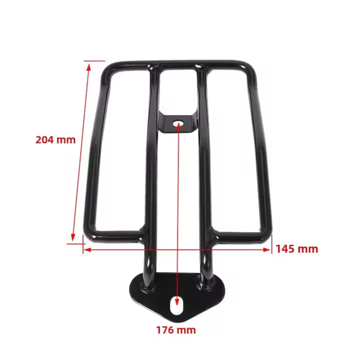 Soporte De Maletero Trasero Para Motocicleta En Negro/Cromo Para Honda Shadow Aero 750 2003 2004 Y Harley Sportster Accesorio De Motocicleta - 1
