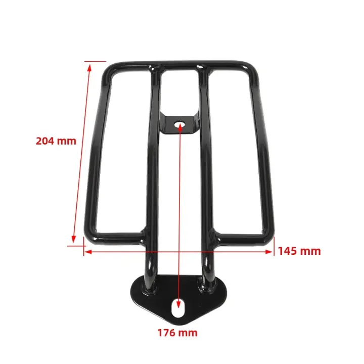 Soporte De Maletero Trasero Para Motocicleta En Negro/Cromo Para Honda Shadow Aero 750 2003 2004 Y Harley Sportster Accesorio De Motocicleta - 1