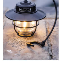 Nueva luz LED para acampar con carga tipo C, luz para tienda de campaña al aire libre con gancho y asa, luz de camping retro - details 13