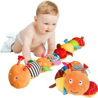 Caterpillar Musical Para Bebés Juguete Sensorial De Tela Multicolor Con Diseño De Regla Campanas Y Rattles Juguetes Suaves - details 7
